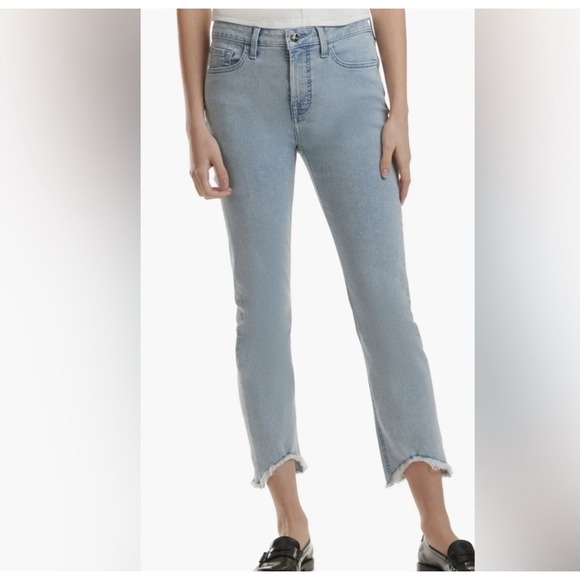 Jen7 By 7 For All Mankind Women 6  Cropped Skinny Wavy Hem Ankle Jeans NWT $99 - Picture 9 of 9
